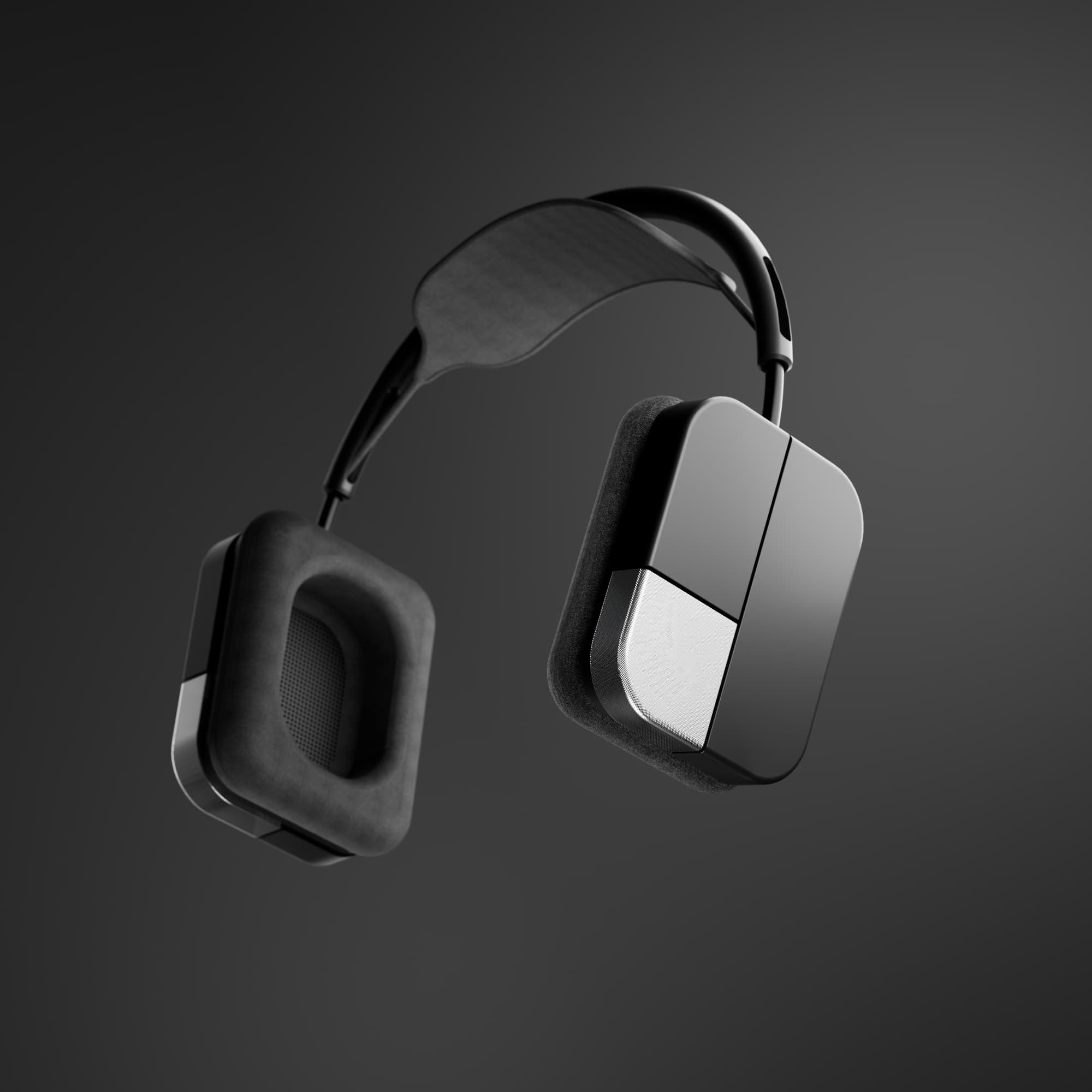 Layr Studio Over-Ear Computer, AI headphones product render